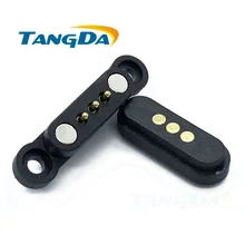 Pogo контактный разъем тестовый pogopin 3p 3pin магнит пружинный шаг: 2,3 мм через отверстия припой мужской женский зонд контакт 1A A