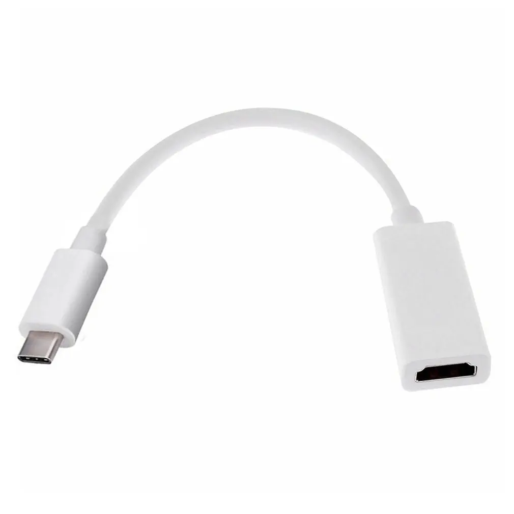 Zinniaya USB C a HD Cable Creation USB 3.1 Tipo C a HD 4K Hub Adaptador Macho a Hembra Compatible MacBook Pro/Note S9,S8 