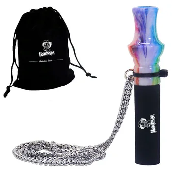 

HONEYPUFF Edge Design Stainless Chian Resin Hookah Mouthpiece Mouth Tip Hookah Shisha Mouth Tips Suit Sheesha Chicha Hose