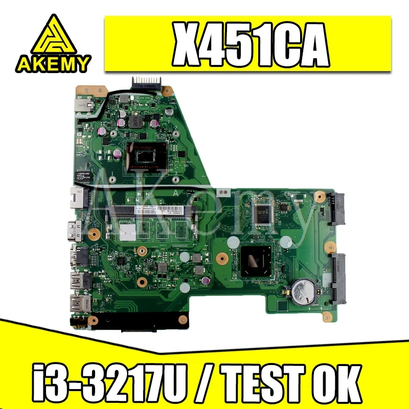 Новинка! Akemy X451CA материнская плата для ноутбука For Asus X451C F451C SR0N9 i3-3217U 100% ТЕСТ ОК |