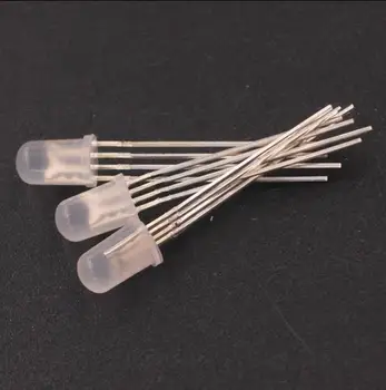 

40pcs 5MM full color LED / yin yang / RGB red green blue three / four feet / fog