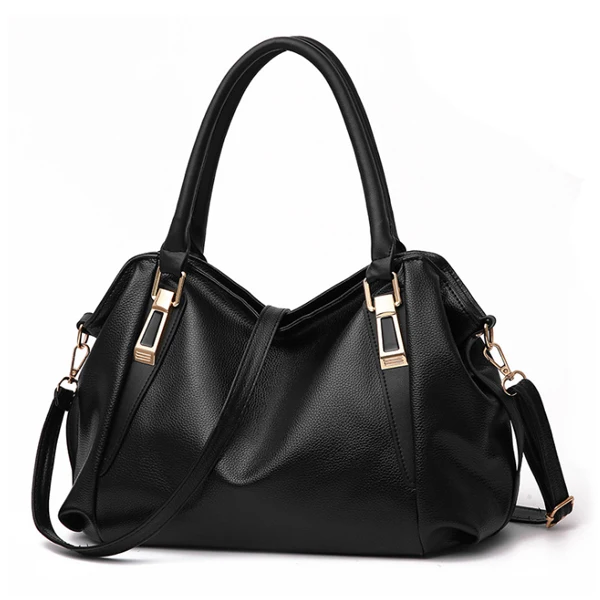 HJPHOEBAG, женская сумка-мессенджер, новинка, женская сумка с верхней ручкой, для девушек, простая сумка на плечо, модные женские сумки для леди, сумки YC324 - Цвет: black