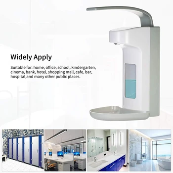 

500Ml Elbow Soap Dispenser Hand Disinfection Dispenser Wall Mounted Sensor Alcohol Disinfection Spray Dispenser for School Hotel