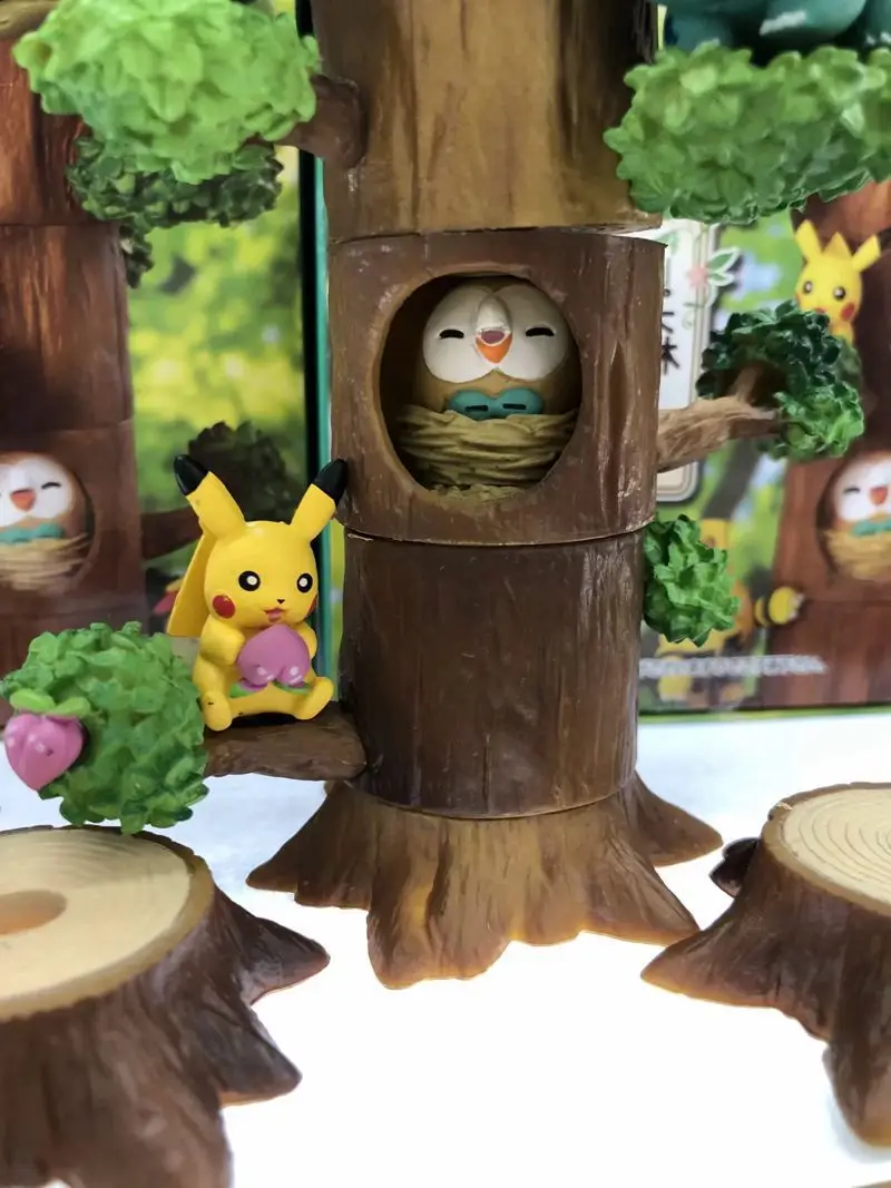 Волшебный детский лес Артикул Дженга пень эльфы Bulbasaur настольная сцена Гараж Комплект