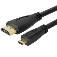 OMESHIN 1080P Micro HDMI vers HDMI câble plaqué or Micro HDMI câble adaptateur pour TV tablette caméra Type D téléphone 0.5M(China)