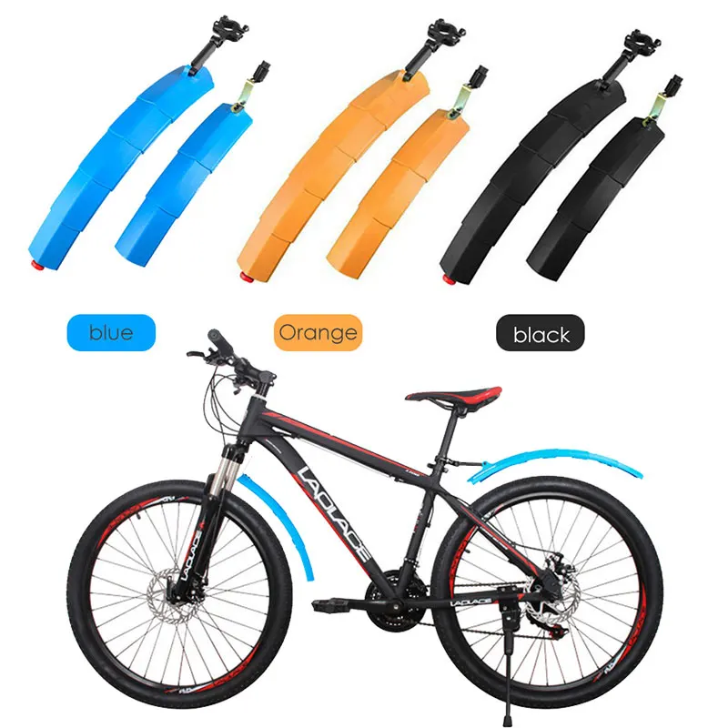 Sturdy Shrink PVC Accessories Tyre Mudguard Bicycle Fenders Rain Plate Blocking Tool Bicycle Mudguard Outdoor Taillight Riding
