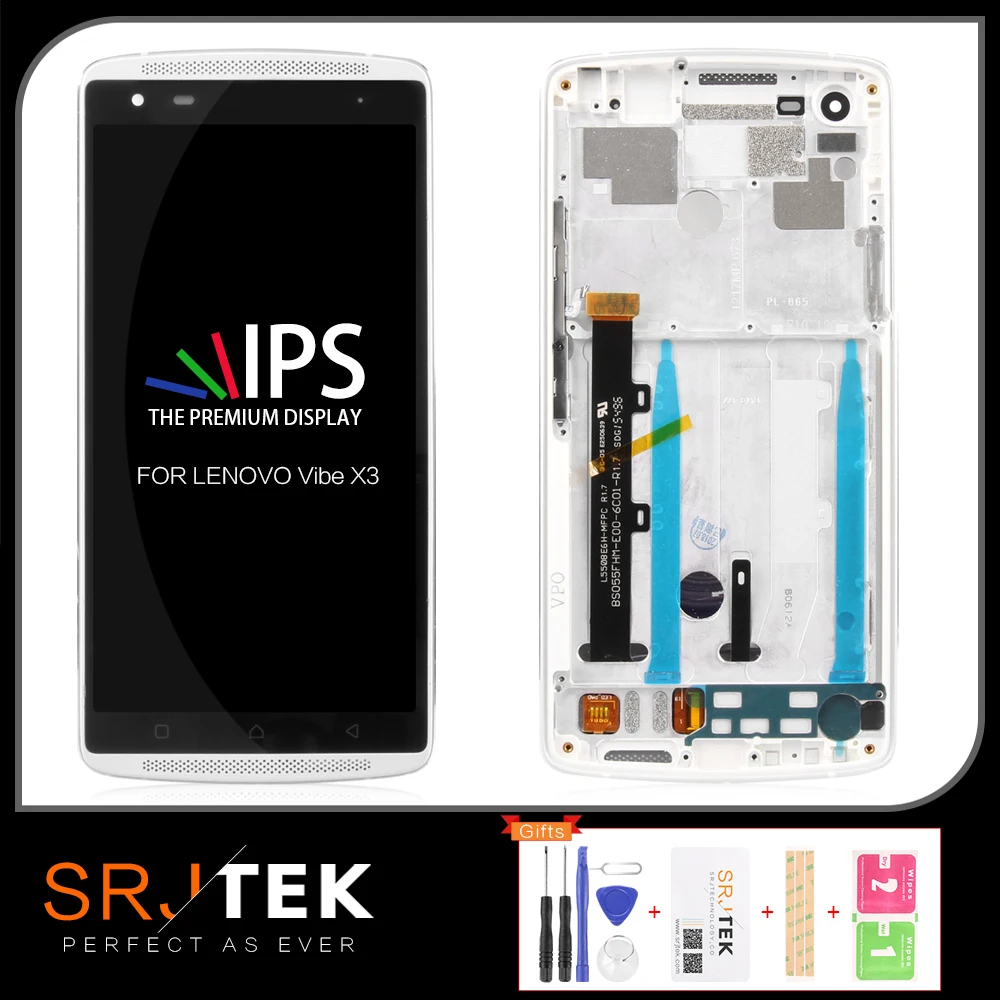 SRJTEK For Lenovo Vibe X3 LCD Screen Touch x3a40 Display Digitizer Lemon X X3C50 X3C70 X3A40 Assembly Replacement | Мобильные