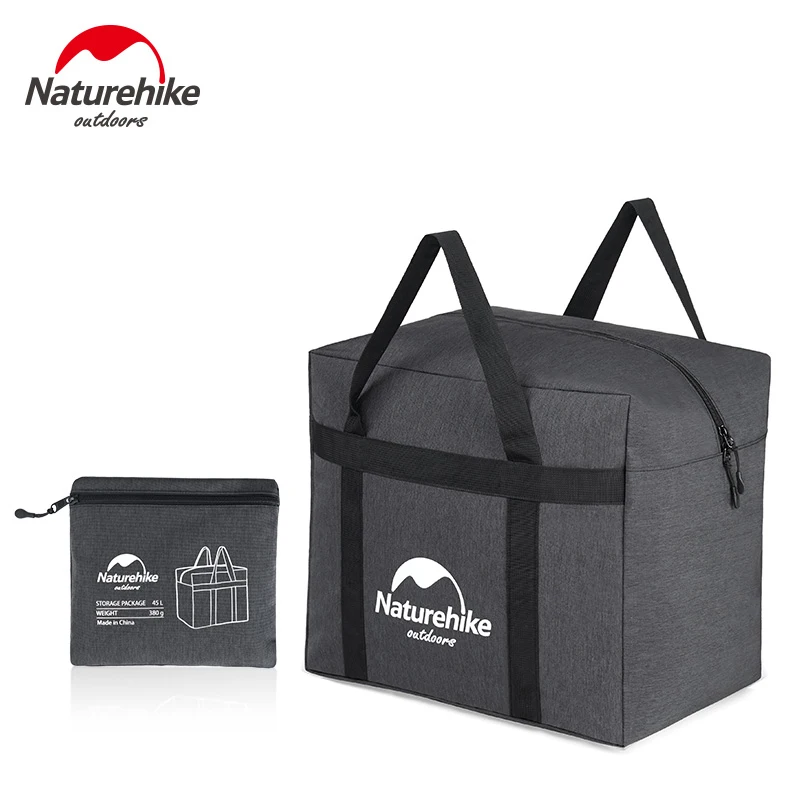 100L Naturehike сверхлегкий очень большой вещевой мешок уличные прочные сумки складной вещевой мешок портативный для мужчин женщин путешествия Кемпинг - Цвет: 45L Dark Gray