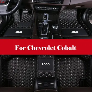 

Custom 3d Leather car floor mats car styling accessories leather Car Floor Mats Waterproof Mat+LOGO For Chevrolet Cobalt