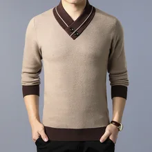 MRMT брендовый Зимний мужской свитер, вязанная рубашка, утолщенный мужской свитер с отворотом, вязанная рубашка