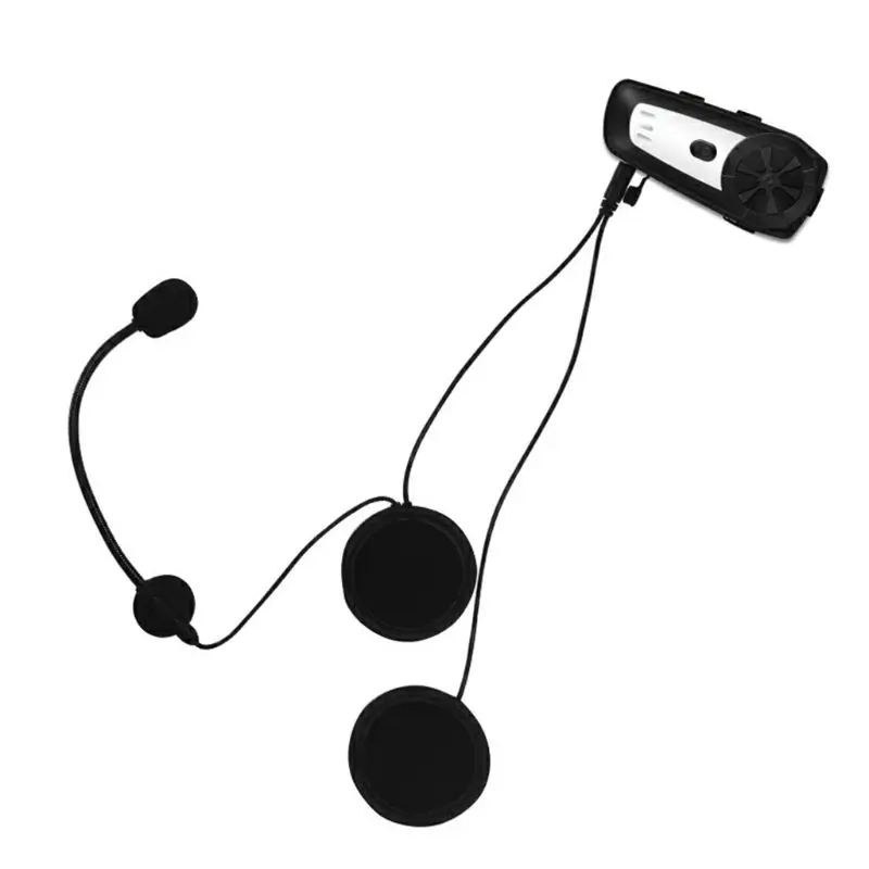 W Мотоциклетный шлем Интерком M6 Bluetooth гарнитура Водонепроницаемый домофон - Цвет: W