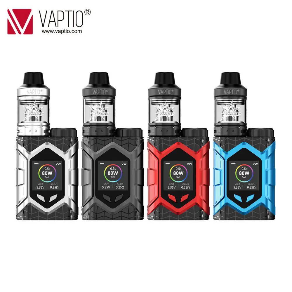 Billig [UK VERSCHIFFEN] Original Vaptio Wand Crawler Vape Kit 2.0 5,0 ml Verdampfer 80W 0.05 2ohm elektronische Zigarette TCR 1,3 zoll TFT Bildschirm