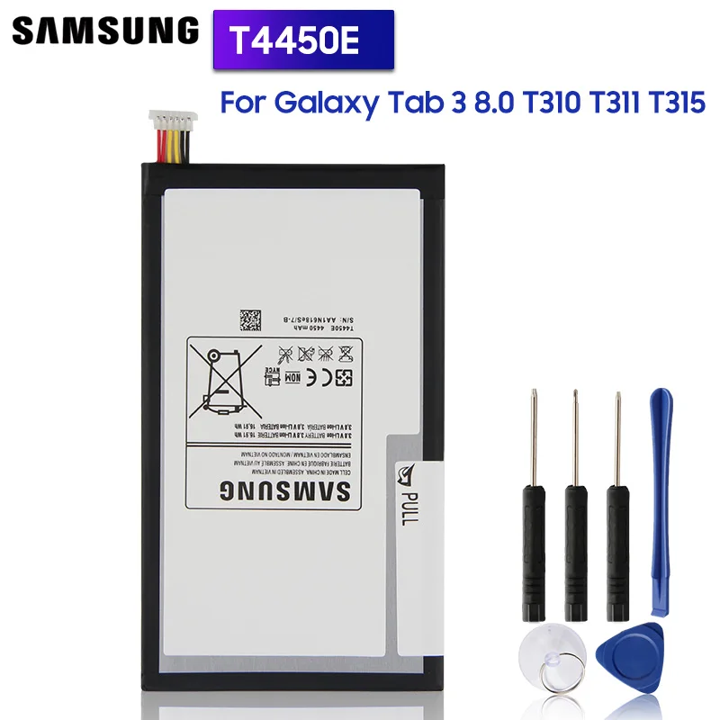 Оригинальный запасной аккумулятор Samsung T4450E для GALAXY Tab 3 8 0 T315 T310 T311 T4450C аутентичный