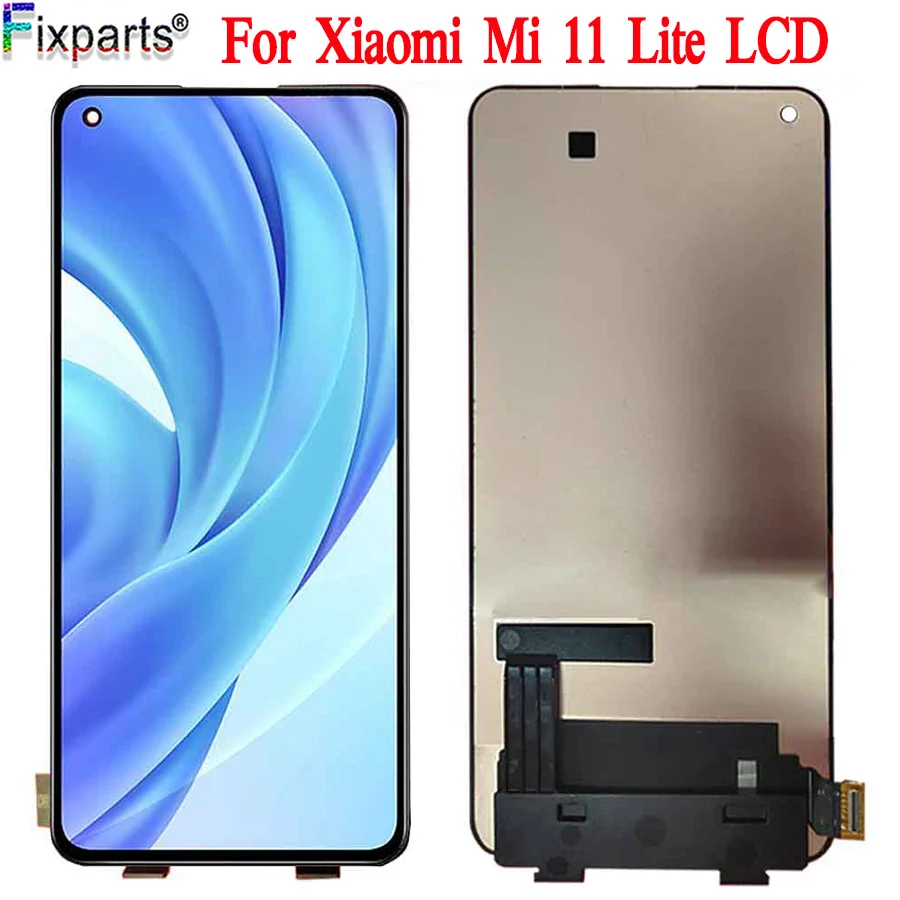 ЖК-дисплей для Xiaomi Mi 11 lite сенсорная панель в сборе с дигитайзером Mi11 Lite M2101K9AG mi |
