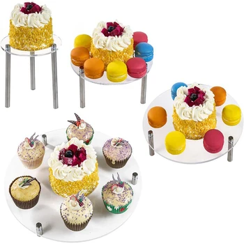 

4 Layer Cake Holder Round Cupcake Stand Disassemble Birthday Party Decor Kitchen Dining Bar Decoration