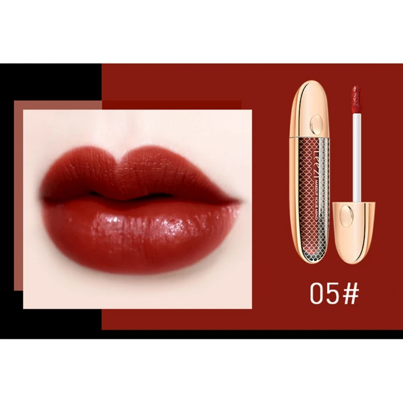 Velvet Lip Glaze Moisturizing Non-stick Cup Waterproof Long Lasting Matte Lip Gloss Lightweight Moisturizing Texture - Цвет: A5