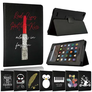 

PU Leather Flip Stand Tablet Cover for Amazon Fire 7(5th/7th/9th)/HD 8(6th/7th/8th)/HD10(5th/7th/9th)Dedicated Protective Sleeve