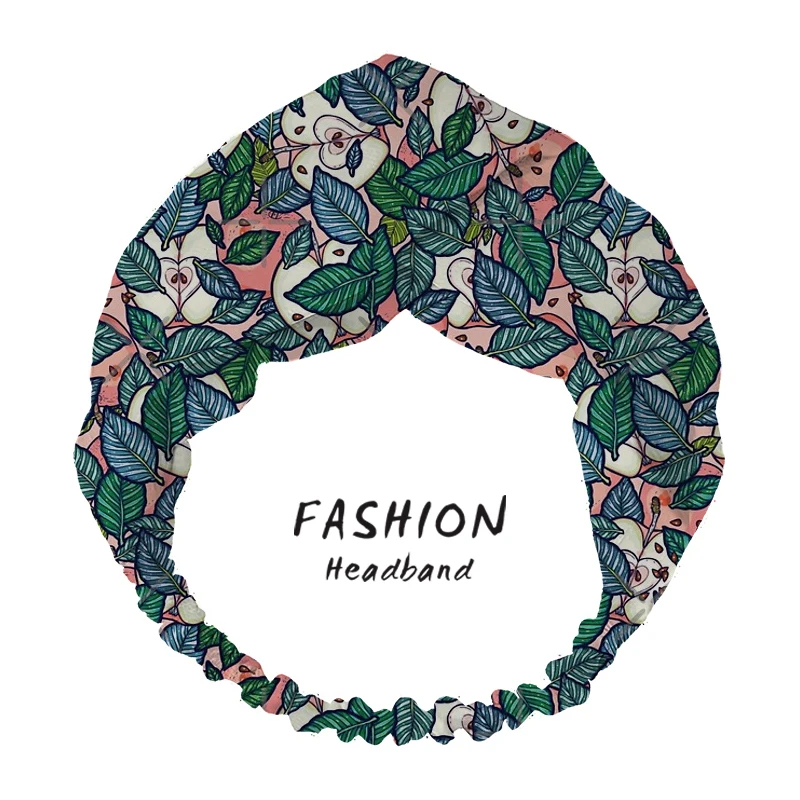 

Apple Dream Garden Women Bandanas Headbands Turban HairBand Head Wrap Hair Headbands for Women fruit Hair Bands hair accesories