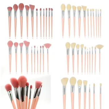 

7/10/11 PCs Makeup Brush Pink Suit Portable Makeup Brush Makeup Brush