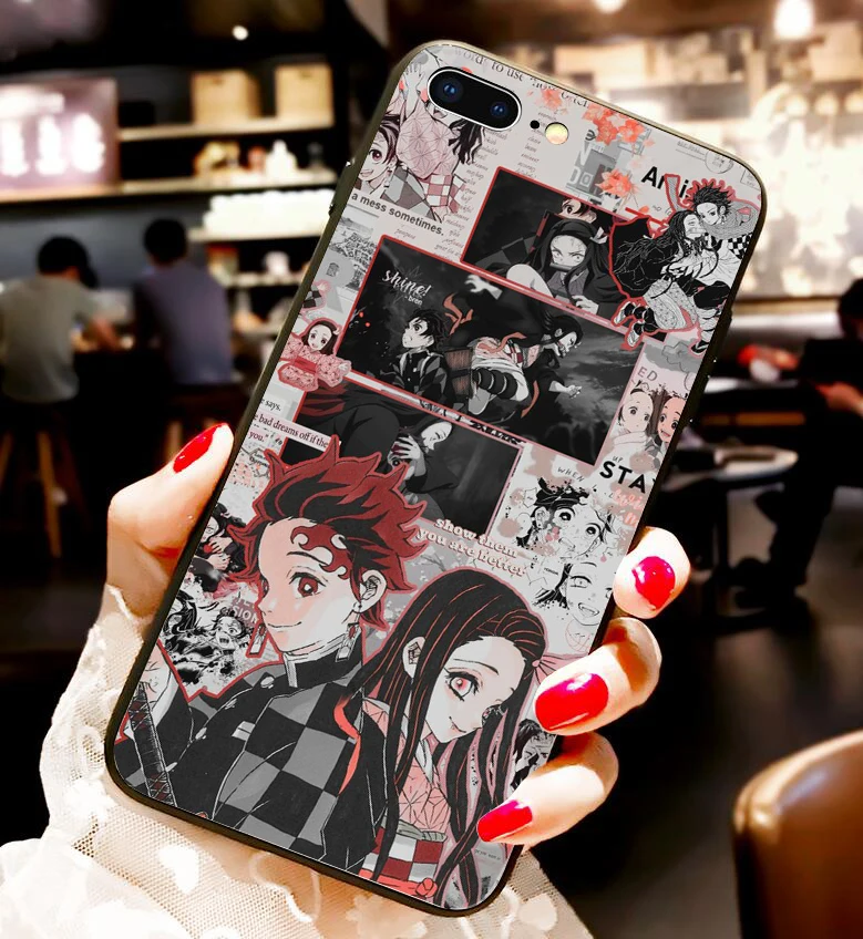 Demon Slayer: Kimetsu no Yaiba пара черный чехол для телефона для huawei p30 pro p30 lite p20 pro p10 mate 20 p10 lite honor 9 lite - Цвет: 24173