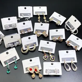 

30 Pairs/lot simple cute women jewelry earrings wholesale 201105-59