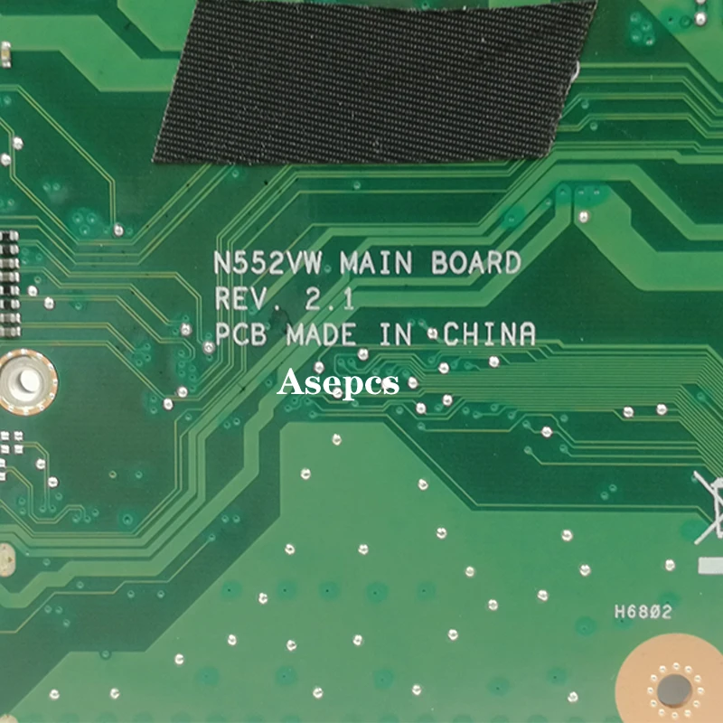  N552VW Laptop motherboard for ASUS VivoBook Pro N552VW N552VX original mainboard HM170 I7-6700HQ GT