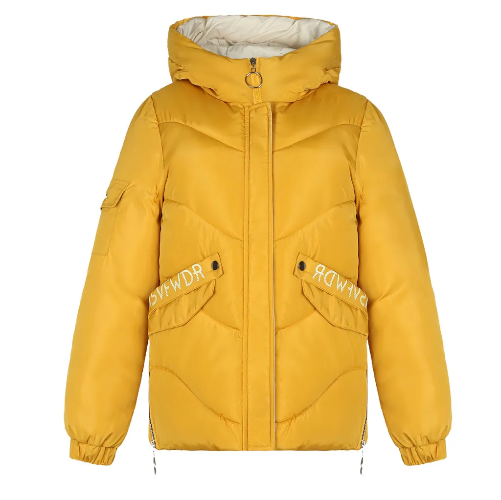 Женское зимнее теплое пальто с капюшоном, тонкое, плюс размер, базовая Женская куртка с хлопковой подкладкой, толстая верхняя одежда, пальто, тонкая хлопковая куртка#927