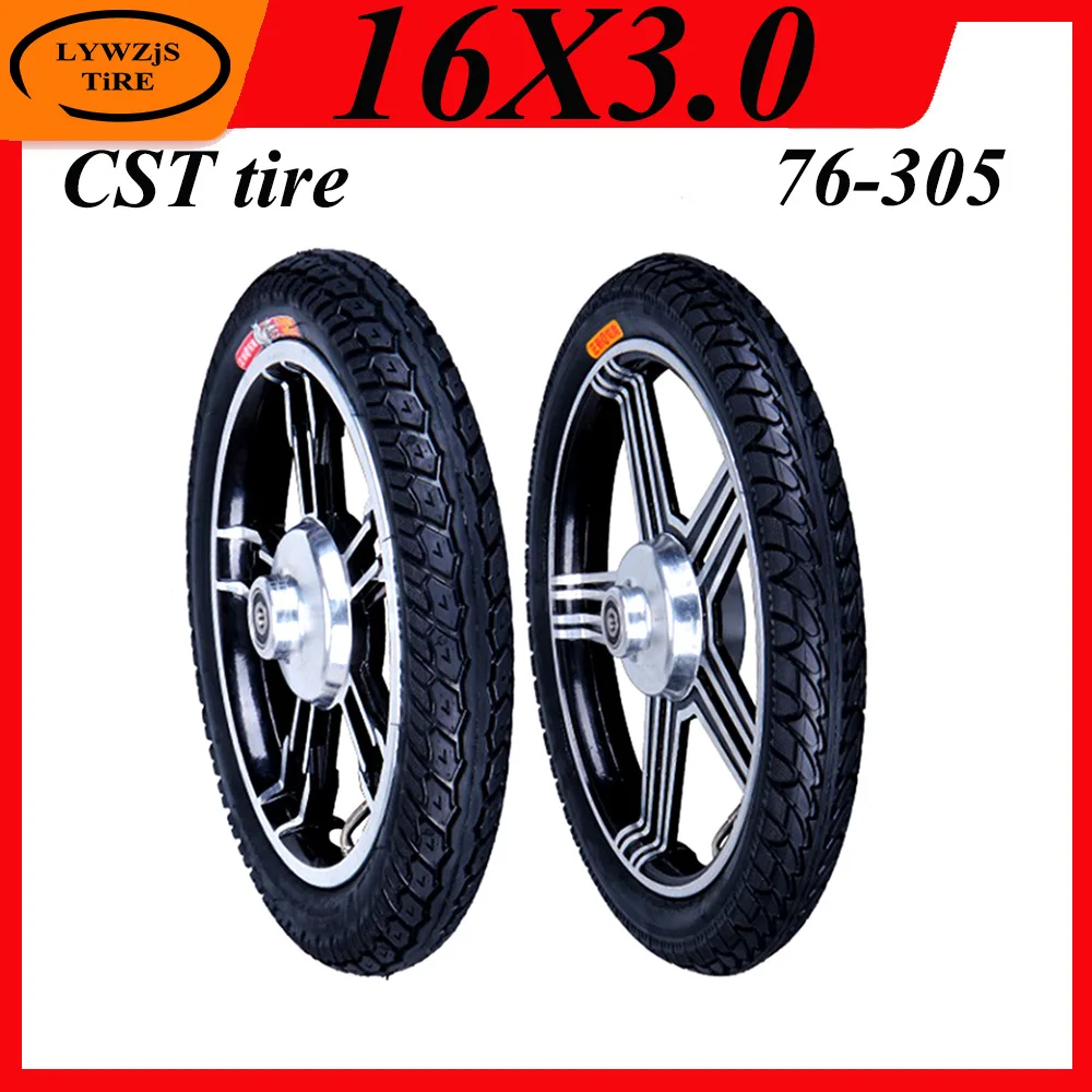 [2-Pack] 16x3.0 Inner Tube With Angled Valve - For E-Bikes, Scooters, Mopeds, Kids Bikes, Folding Bikes
