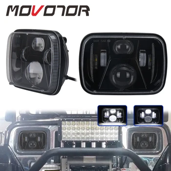 

7x6 LED Headlights for Jeep Wrangler YJ Cherokee Comanche 5x7"Square Headlights for Toyota 4x4 Offroad