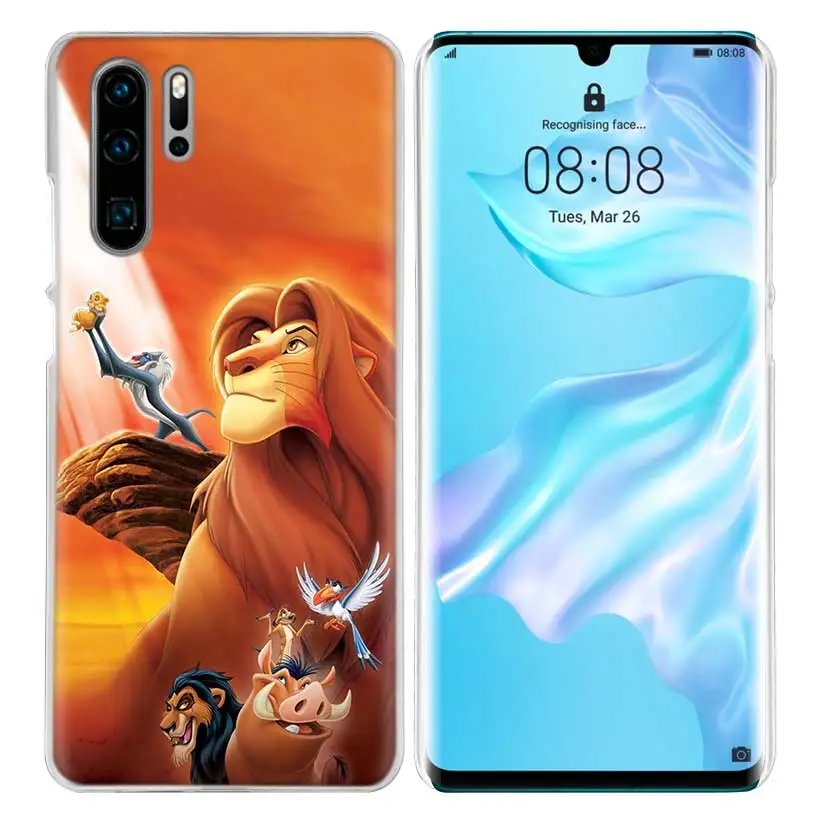Жесткий чехол для huawei P30 P20 P10 mate 30 20 10 Nova 5 5i Pro Lite P Smart Z Plus Hakuna Matata Lion King - Цвет: 04