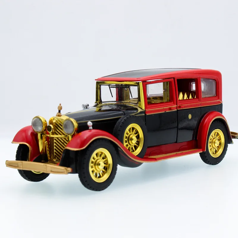 

1:32 Retro Classic Vehicle, Sound and Light Antique Vehicle, Alloy Children's Return Toy Vehicle Random Colors