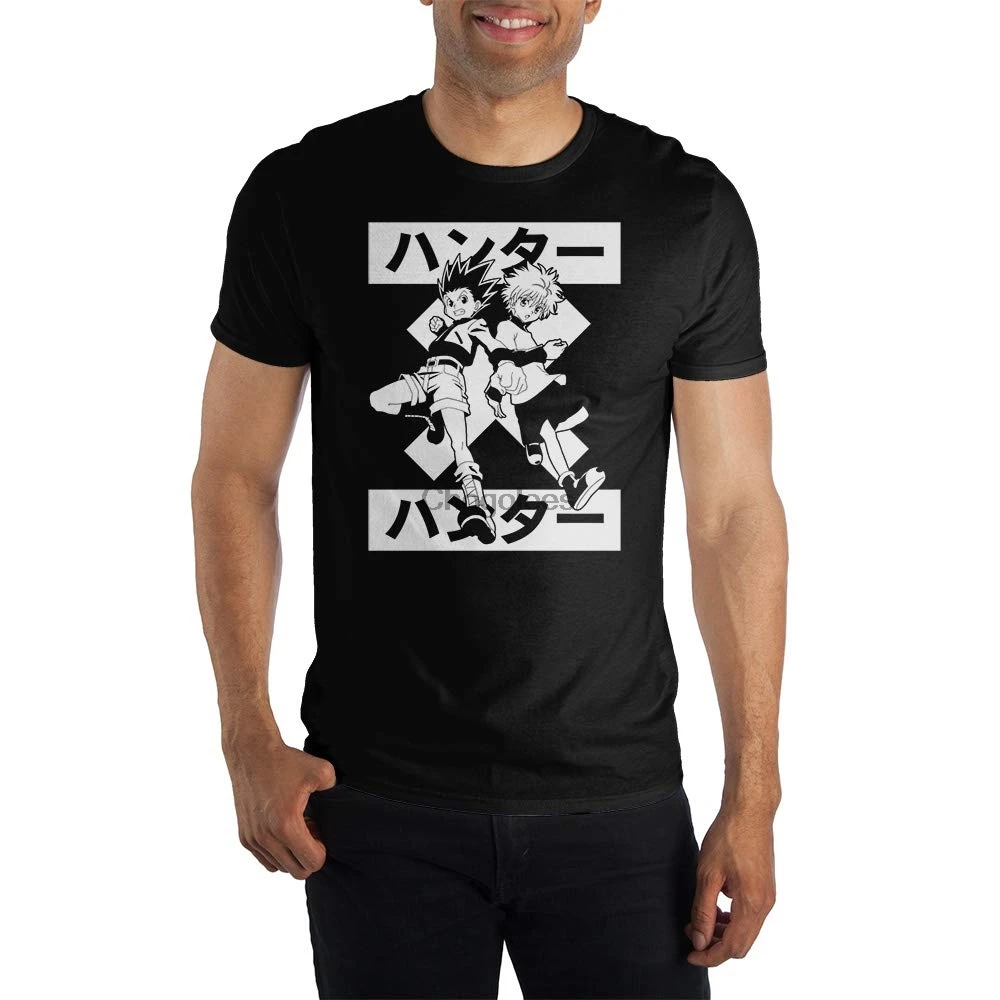 Мужская черная футболка HxH Hunter x |