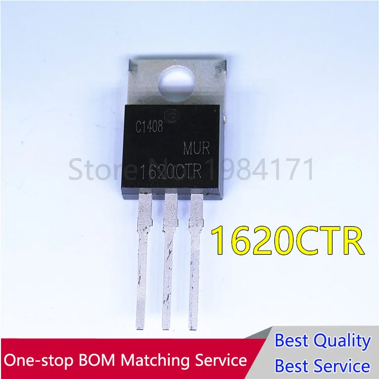 5 pcs ON MUR1620CTR TO-220 ULTRAFAST RECTIFIER 16 AMPERES 5 pcs ON MUR1620CTR TO-220 ULTRAFAST RECTIFIER 16 AMPERES