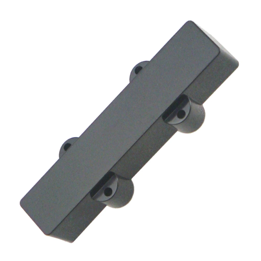 Black Sealed Pickup Covers 2Pcs Plastic For 4-String Jazz Bass Guitar Parts