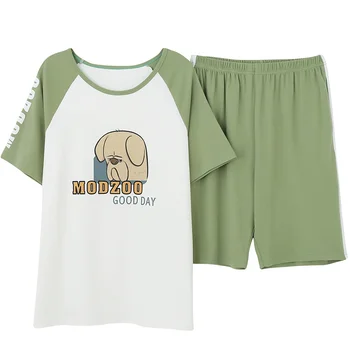 

Cartoon Printing Homesuit Homeclothes Men Pijama Pajamas Men Pajama Short Sleeve Short Pants Pijama Set Man Sleepwear Fashion