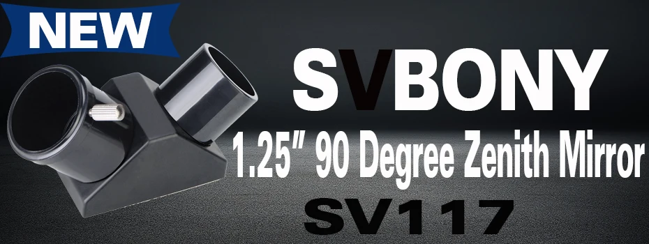 SVBONY SV117 1,2" под углом 90 градусов; диагональ адаптер прямое изображение Призма металл и Пластик для рефрактор окуляр линза F9188A