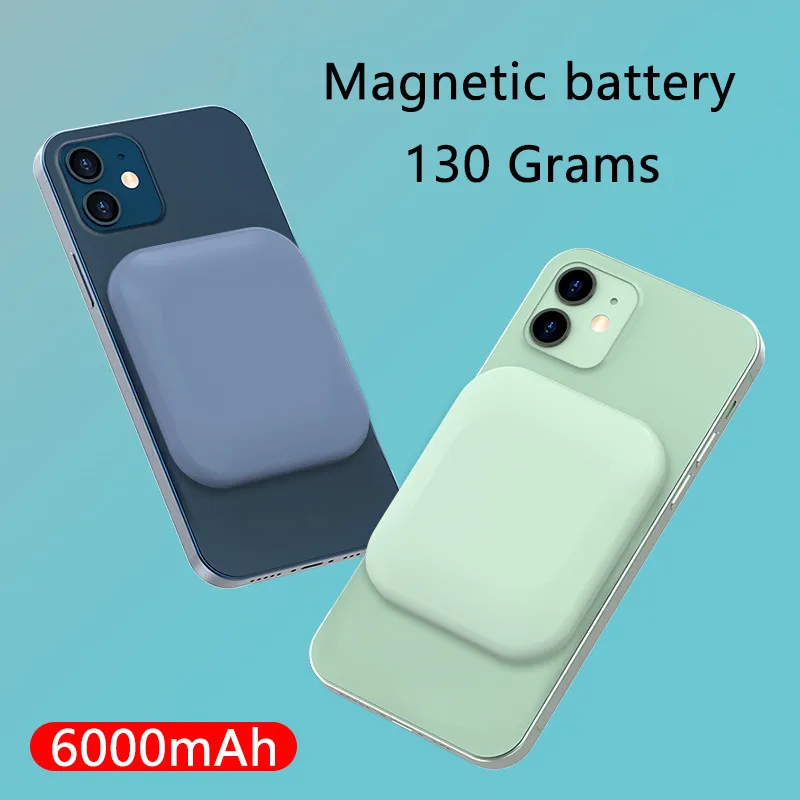 US $25.69 For 2021 Magsafe Charger Magnetic Wireless Power Bank For 2020 Iphone 12 12Pro 12ProMax 12mini UltraThin Magnet Back Battery