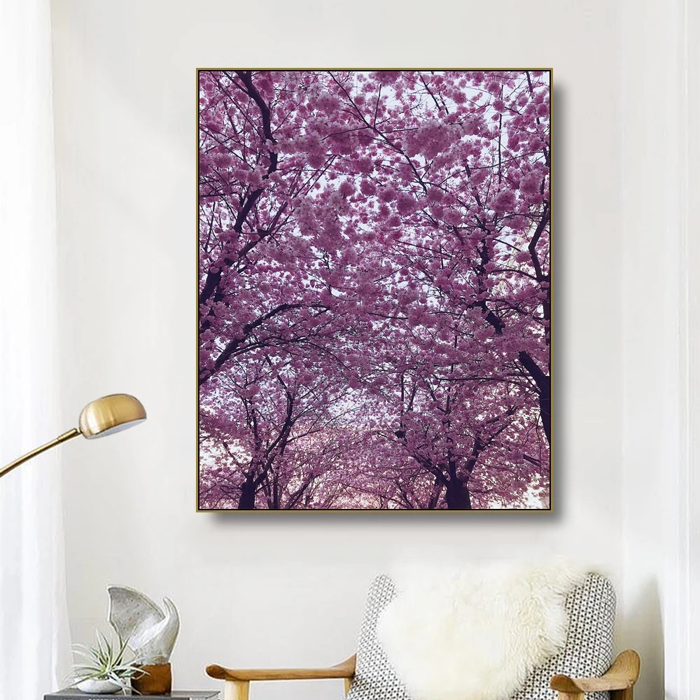 

Cassisy Canvas Art PaintingFull tree flowersCreative Poster Picture Wall Decor Modern Home Decoration Gift For Living room