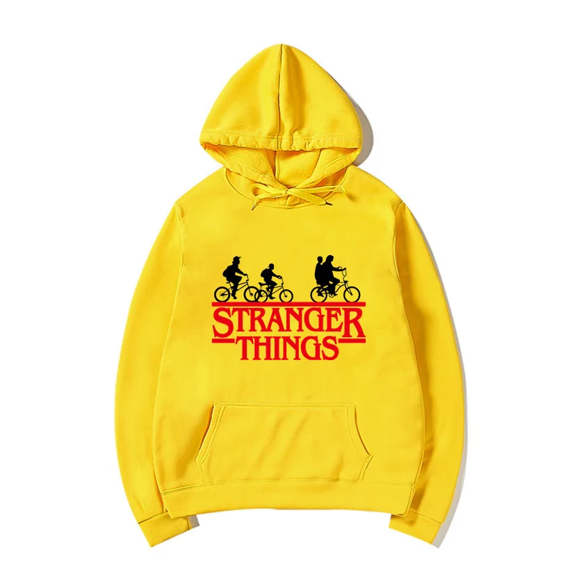 

2020 Trendy Faces Stranger Things Hooded Mens Hoodies and Sweatshirts Oversized for Autumn with Hip Hop Winter Hoodies Men Brand