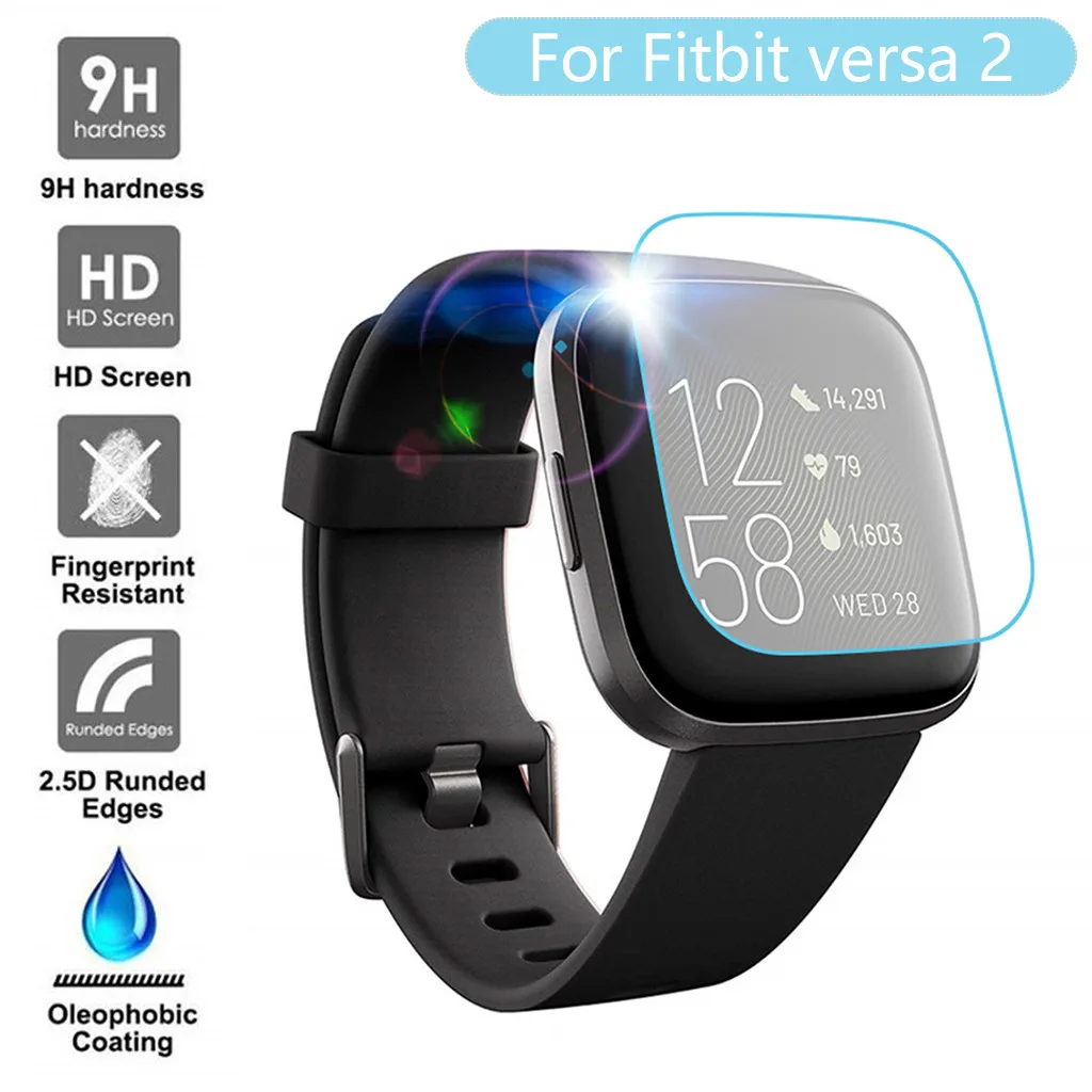 Для смарт часов Fitbit versa 2 1/3/5 шт. прозрачная пленка закаленное стекло Защита экрана