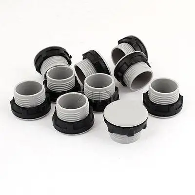 

10 Pcs Replaceable Gray Round Button Switch Panel Plugs 1/2" PT