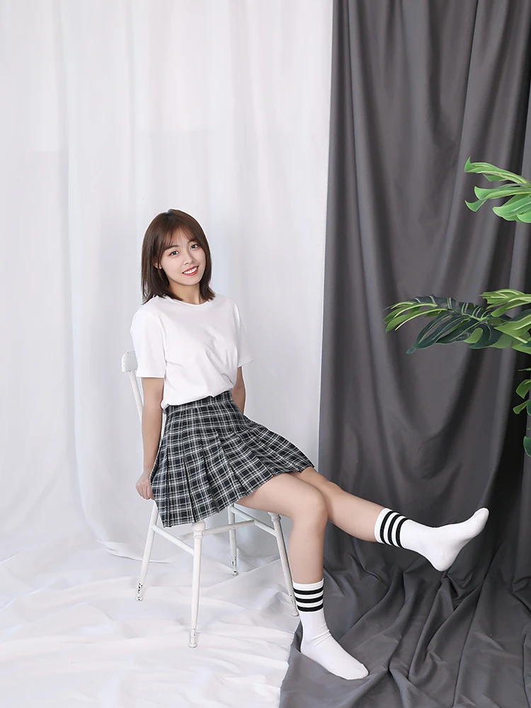 スタジオ背景 スクリーン 無地グレー 写真 ビデオ パーティーカーテン