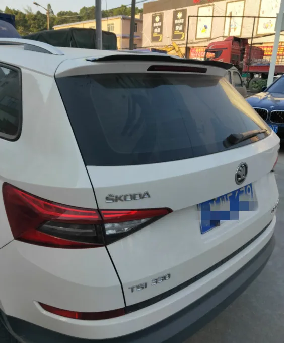 Спойлер для VW SKODA kodiaq, заднее стекло, спойлер на крышу, крыло белого и черного цвета или грунтовка, спойлер с до