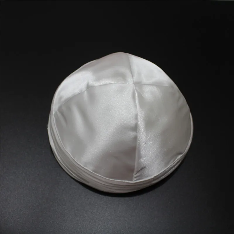 Еврейский атласная Кепка консервативный иудаизм Kippot Kippa Kippah yarmulke|Мужская Skullies &