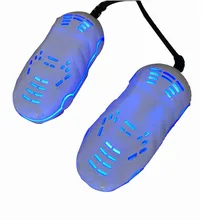 Белый Цвет гоночный автомобиль с фиолетовым светильник для детей сушилка для обуви