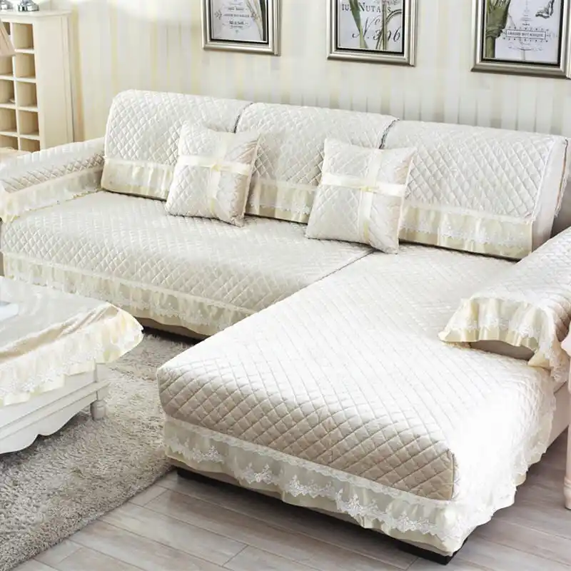 Leradore Luxury European Style Sofa Cover Sets Solid Italy Plush
