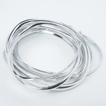 

6 Meters Silver Moulding Trim Strip Car Door Edge Scratch Guard Protector Covers