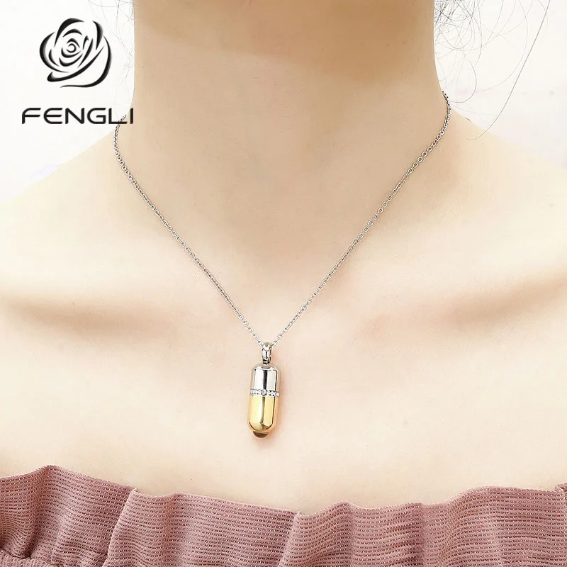 FENGLI 100 языков I love you кулон ожерелье из нержавеющей стали модные ювелирные изделия