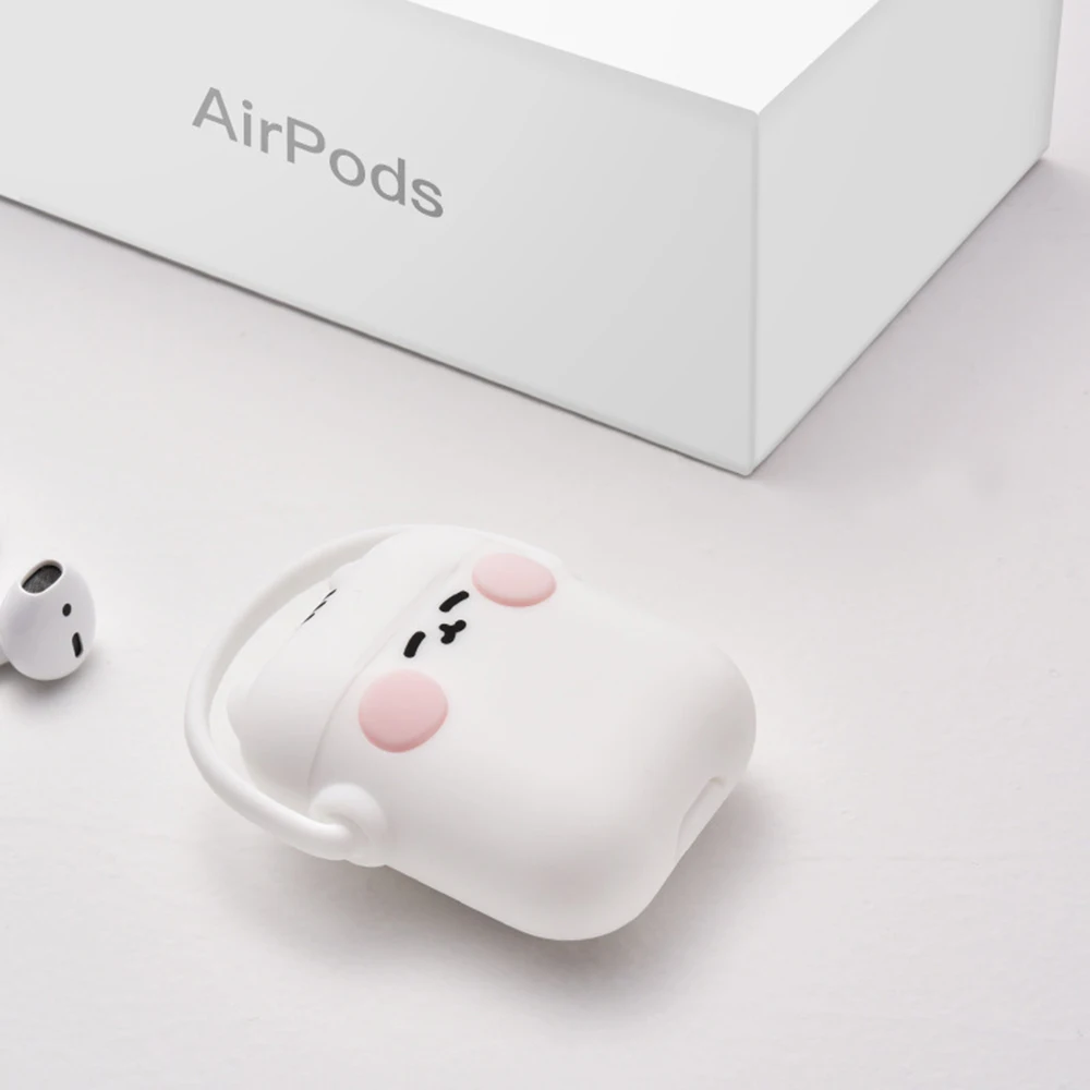 Для Apple Airpods 2 Чехол милый мягкий силиконовый Bluetooth наушники аксессуары защитный чехол для Air pods 1 чехол