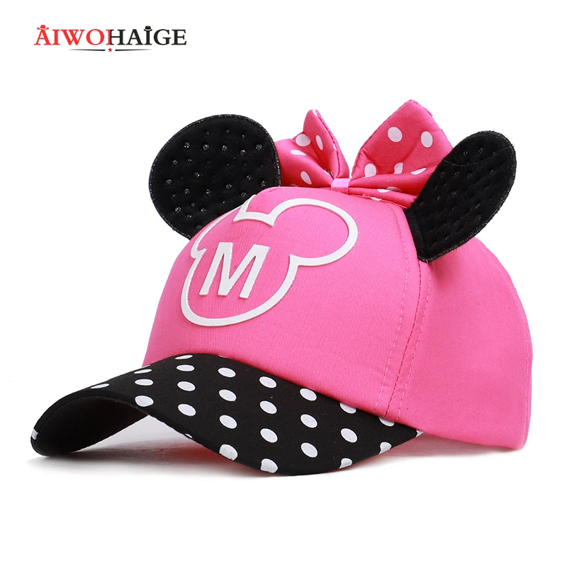 

2019 lovely Baseball Cap Kids Baby Boys Girls Adjustable Caps Fashion Cartoon Mickey Minnie Children Snapback Hat bone masculino